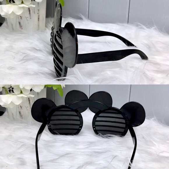 NIB Mickey Mouse Ears Black Sunglasses Adult Kid - Picture 6 of 8
